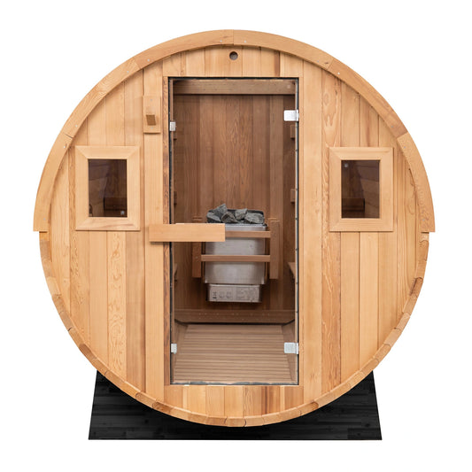 Extra-Wide Barrel Sauna - 8 Person