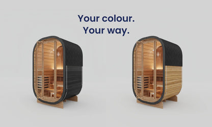 Full Glass Outdoor Cube Sauna Mini Sauna Room