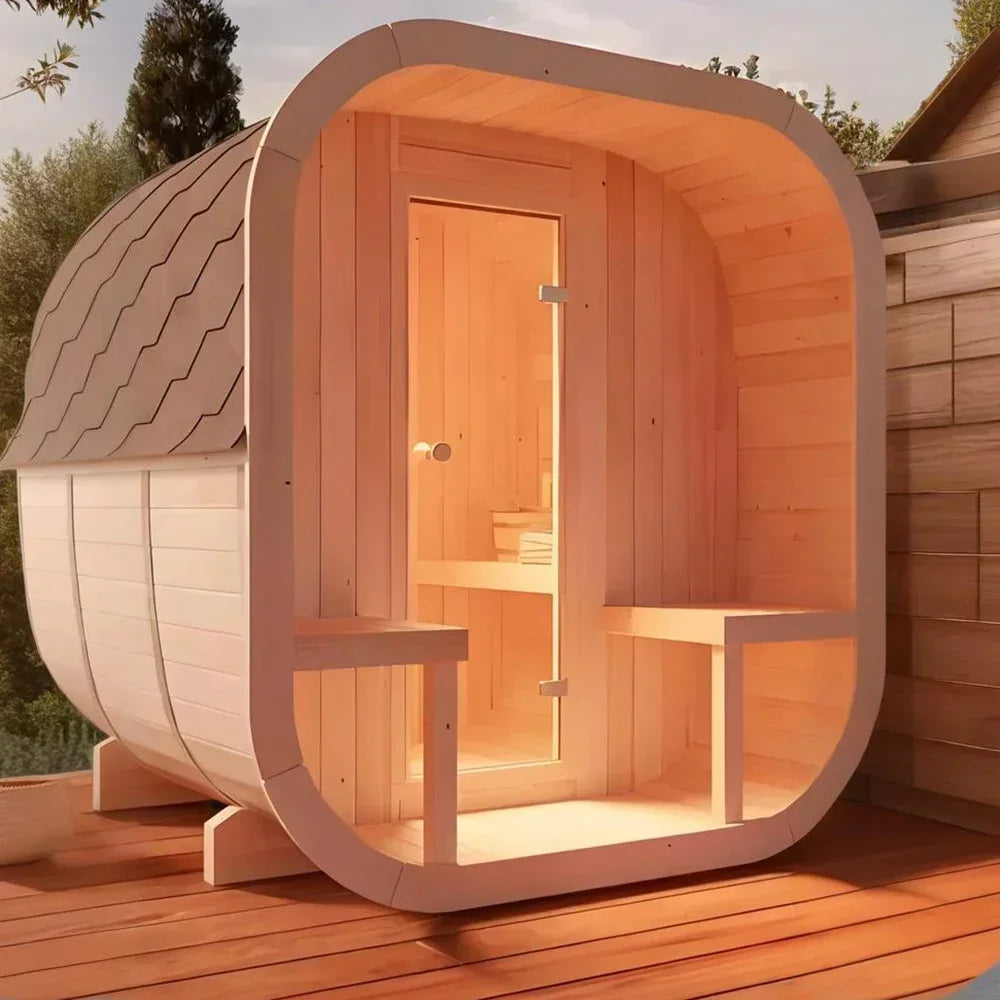 Portable Traditional Outdoor Sauna for Compact Personal Use