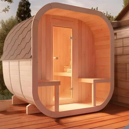 Portable Traditional Outdoor Sauna for Compact Personal Use
