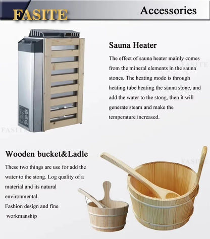 Portable Traditional Outdoor Sauna for Compact Personal Use