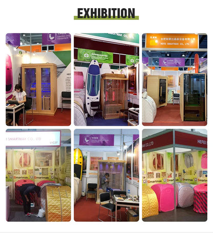 Custom Hemlock Barrel Sauna Room for Outdoor Relaxation