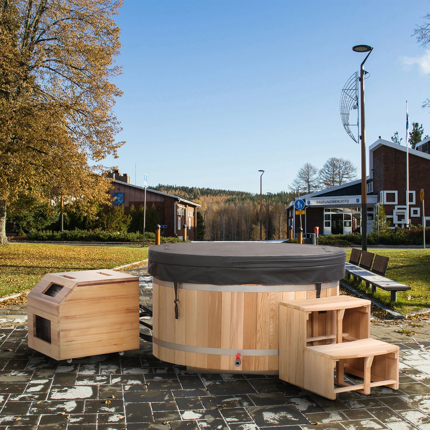 Hot Selling Luxury Cedar Ice Bath Spa Barrel